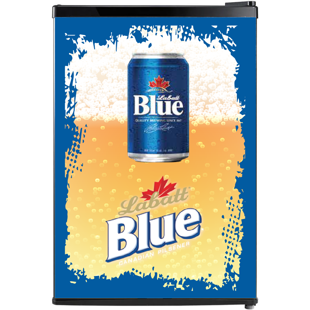 Labatt Blue Fridge Custom Wrapped Fridges Canada Custom Fridge Wraps